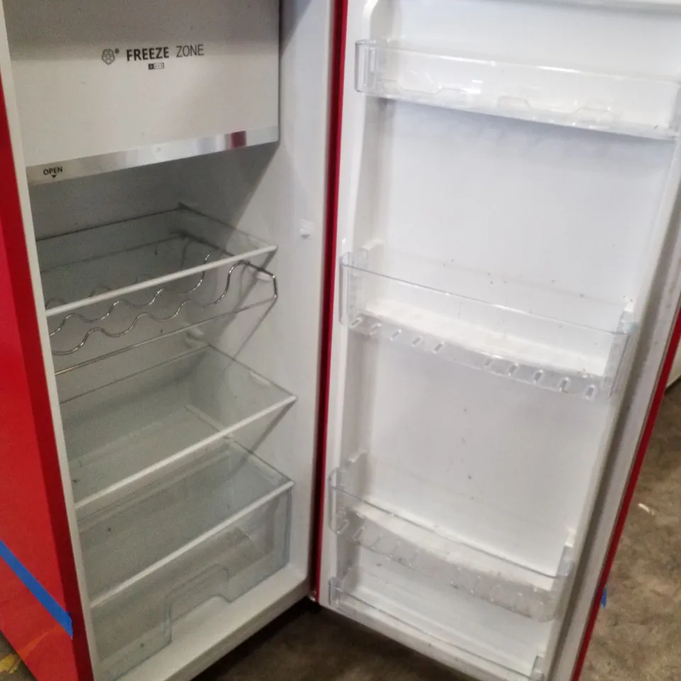 HISENSE RR220D4ARF 52CM FREESTANDING RETRO FRIDGE - UNPROCESSED RAW RETURN 