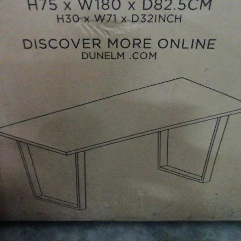 BOXED JACKSON DINING TABLE IN RUSTIC PINE - H75 X W180 X D82.5CM 