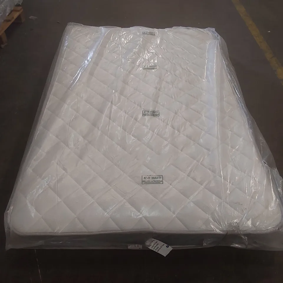 QUALITY BAGGED 120CM AIRSPRUNG MEMORY COMFORT SMALL DOUBLE MATTRESS