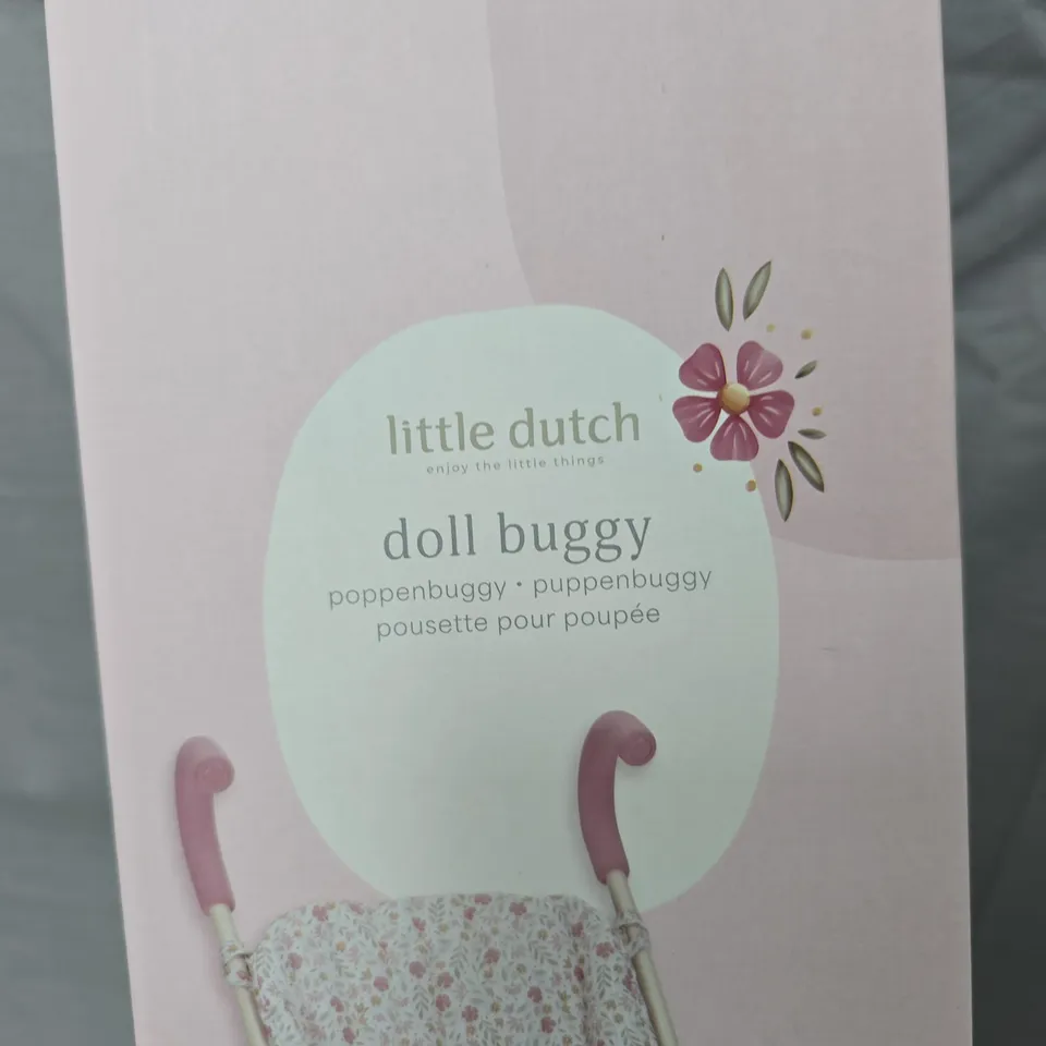 LITTLE DUTCH DOLL BUGGY – PINK FLORAL DOLL STROLLER (BOXED)