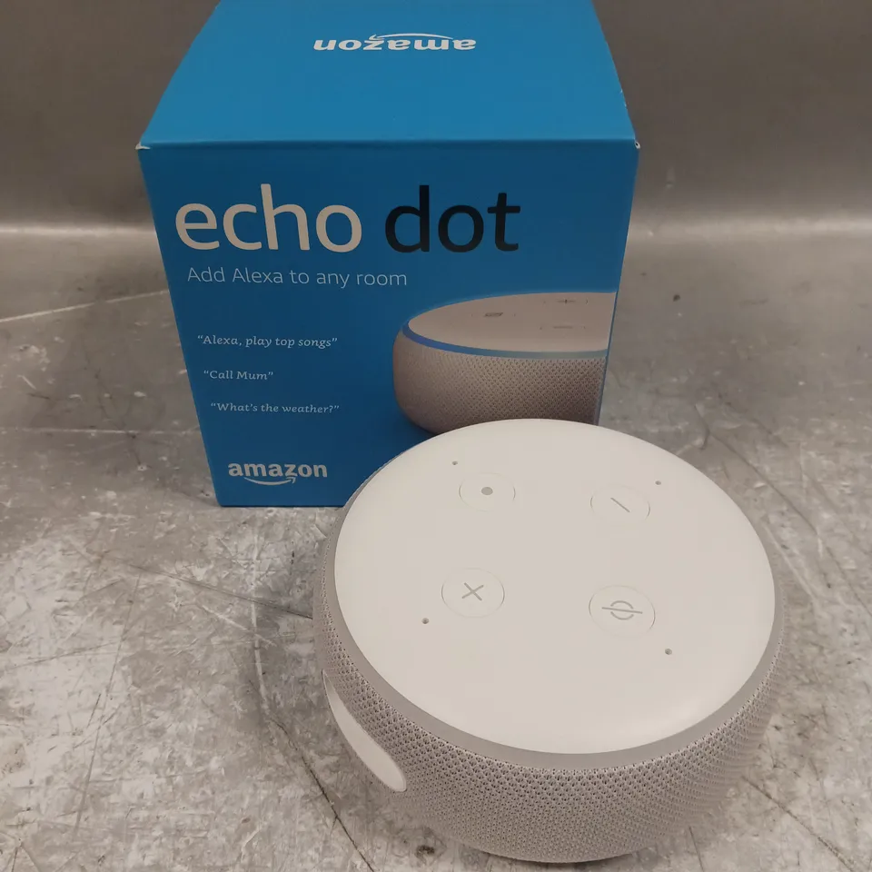 BOXED AMAZON ECHO DOT SMART SPEAKER 