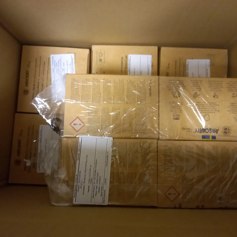 10 BOXED ABSODRY DUO FAMILY REFILL BAGS (2 IN EACH BOX)