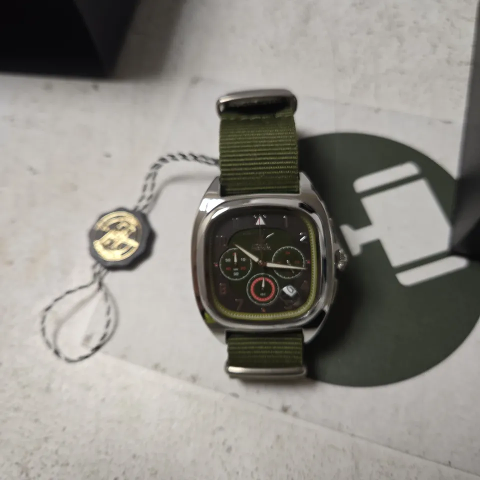 VICKERS ARMSTRONGS WRISTWATCH – OLIVE GREEN NYLON STRAP