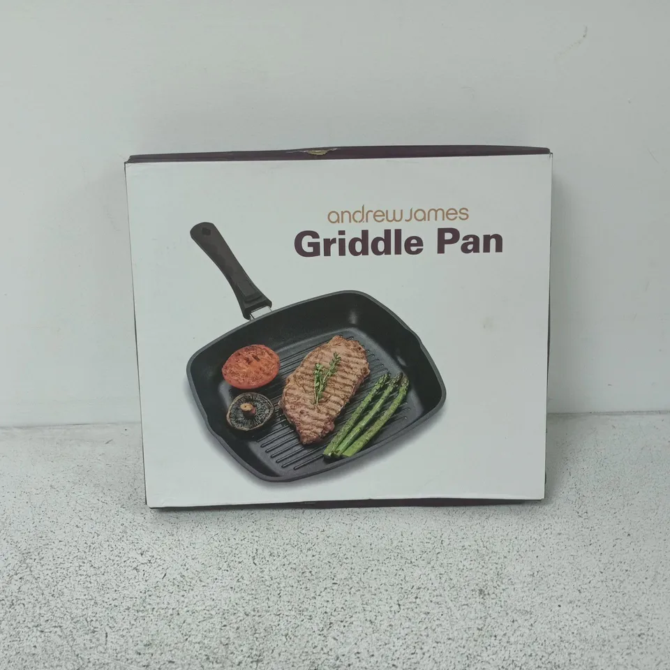 ANDREW JAMES 28CM GRIDDLE PAN – BOXED