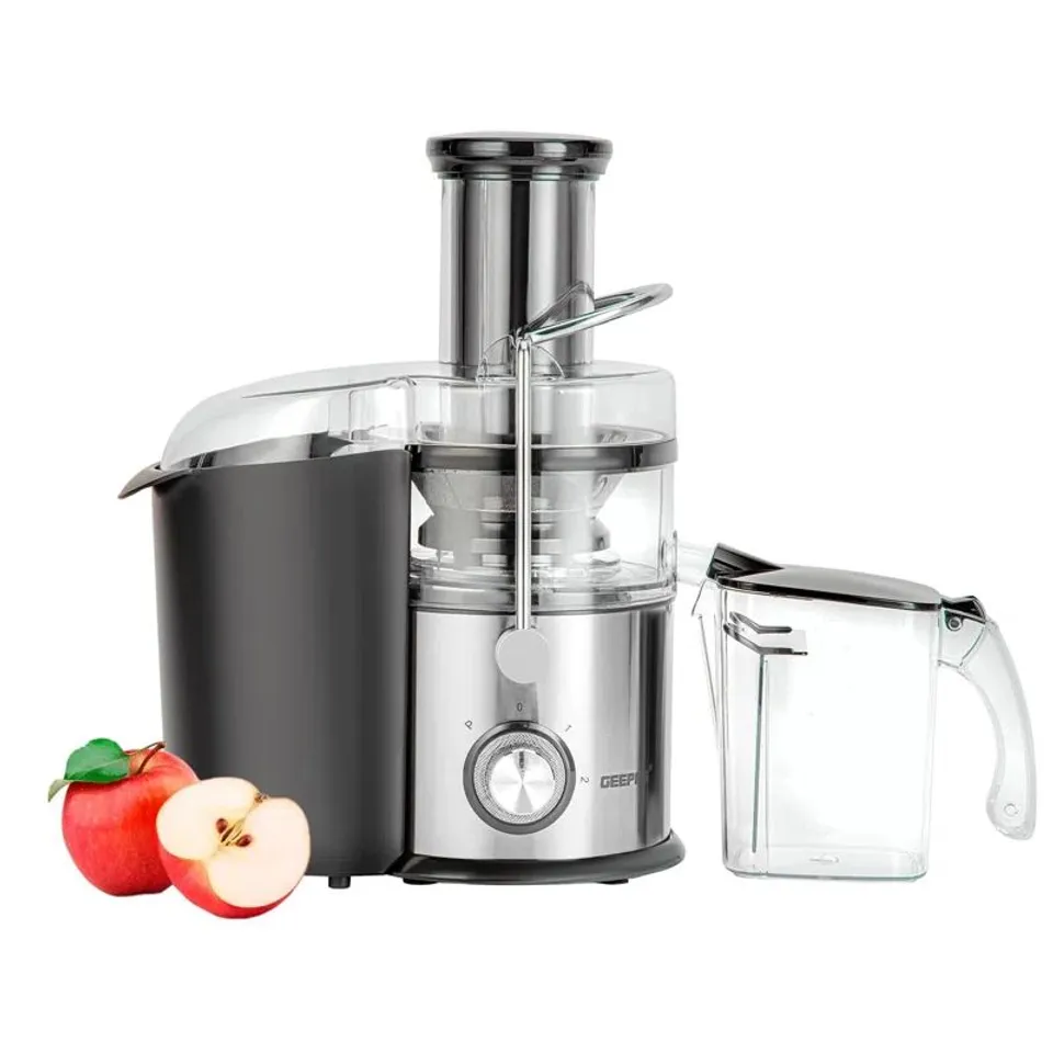 BOXED GEEPAS JUICE EXTRACTOR, CENTRIFUGAL JUICER MACHINE, 800W (1 BOX)