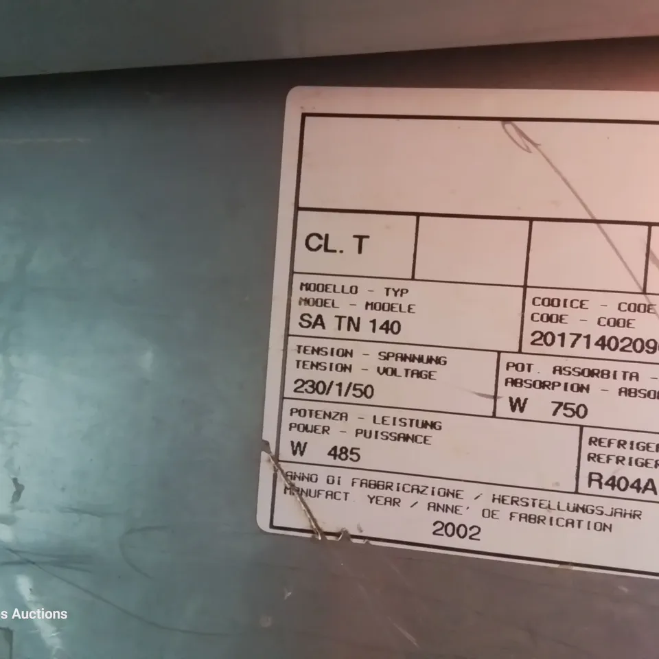 POLARIS COMMERCIAL DOUBLE DOOR TALL FRIDGE SA TN 140