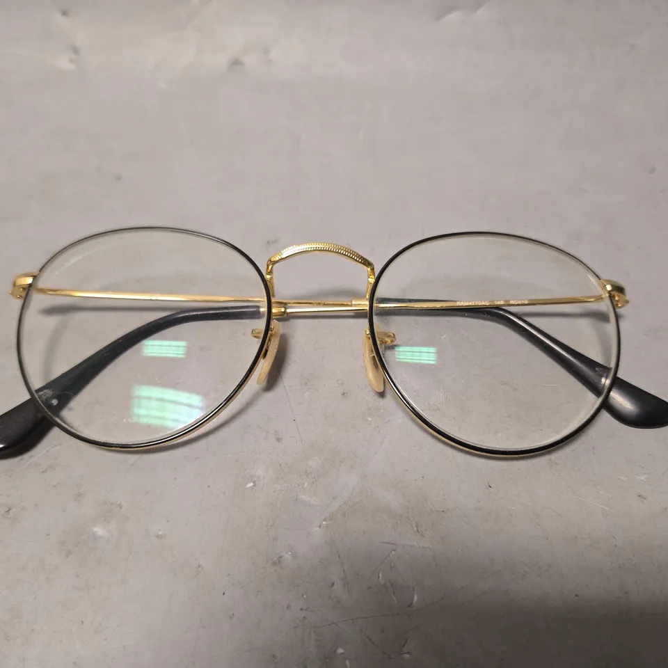 RAY BAN ROUND THIN EYEWEAR GLASSES - MAGNIFICATION UNSPECIFIED 