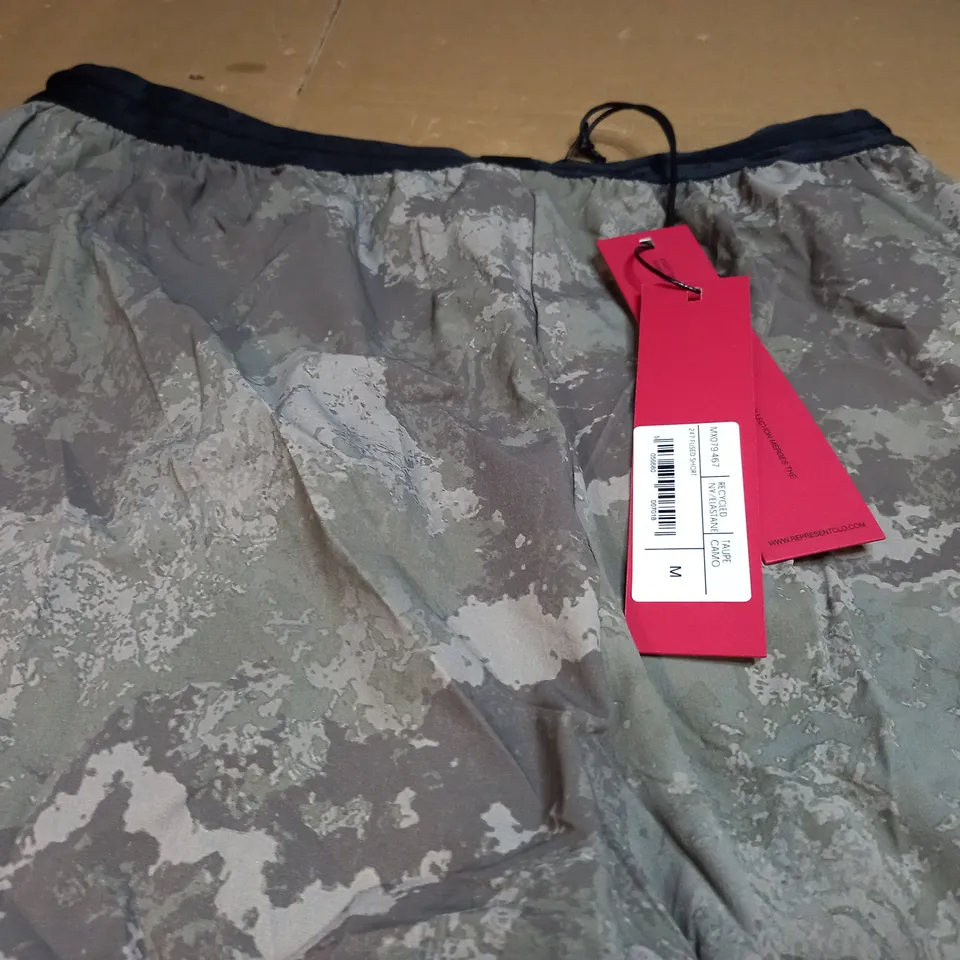 REPRESENT TAUPE CAMO 247 FUSED SHORTS - MEDIUM