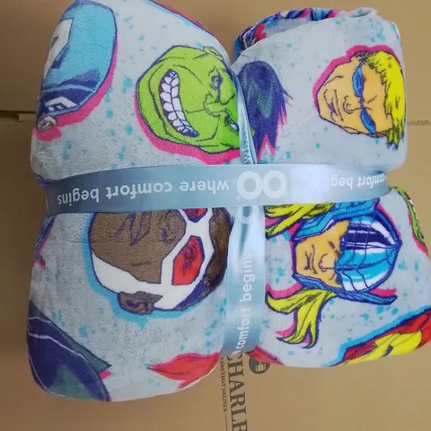 THE OLDIE MARVEL THEMED HOODED BLANKET - SIZE UNSPECIFIED 
