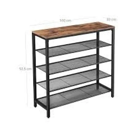 BOXED 16 PAIR SHOE STORAGE BENCH (1 BOX)
