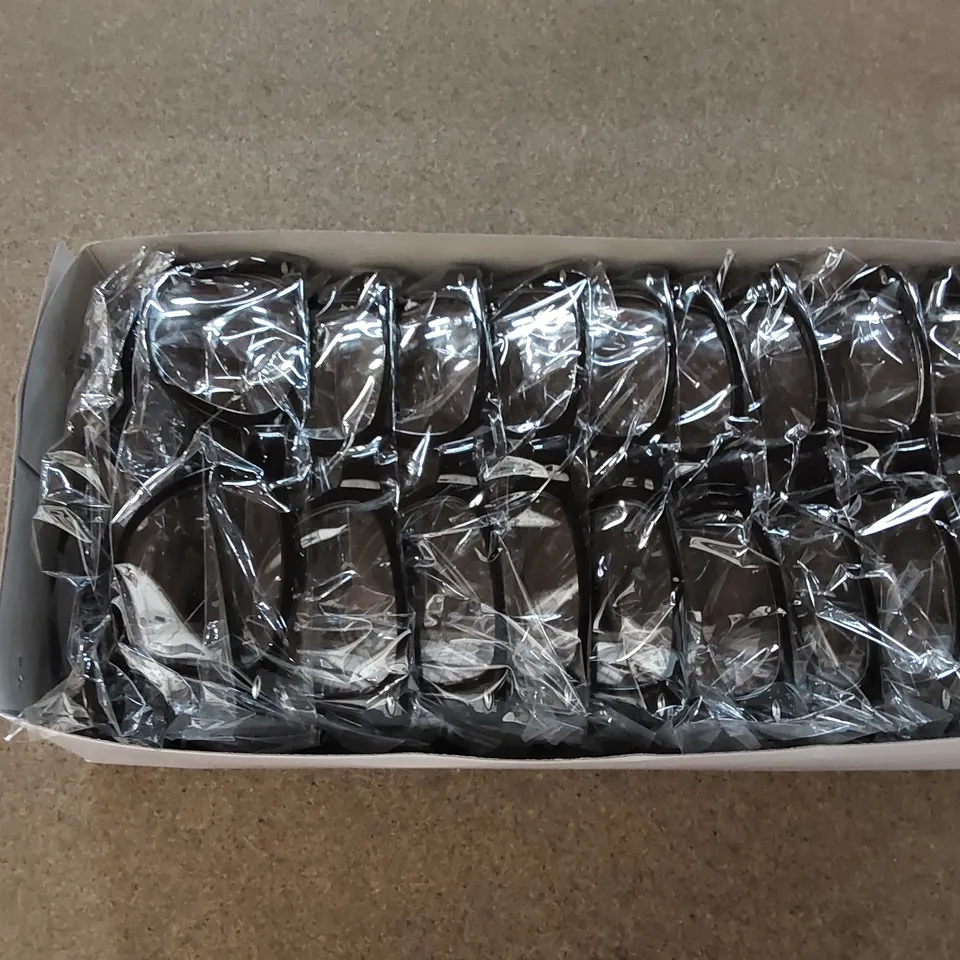 BOX OF BLACK FRAME NEED GLASSES // QUANTITY UNSPECIFIED (1 BOX)