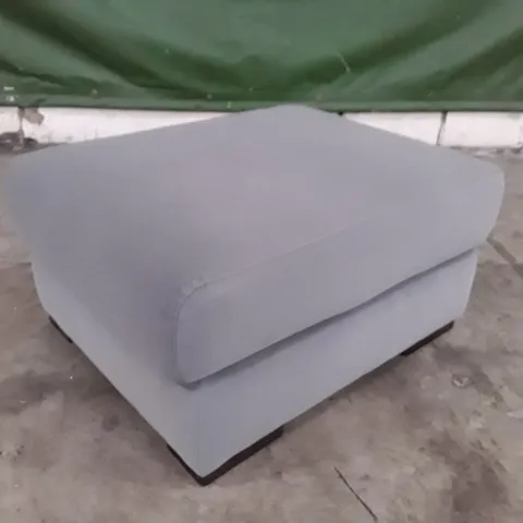 QUALITY ITALIAN DESIGNER MERRY DUE FOOTSTOOL - GREY FABRIC