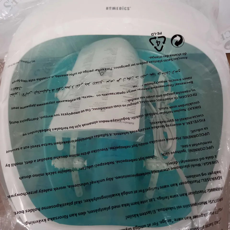 BOXED HOMEDICS SPA LUXURY FOOT SPA WITH HEATER