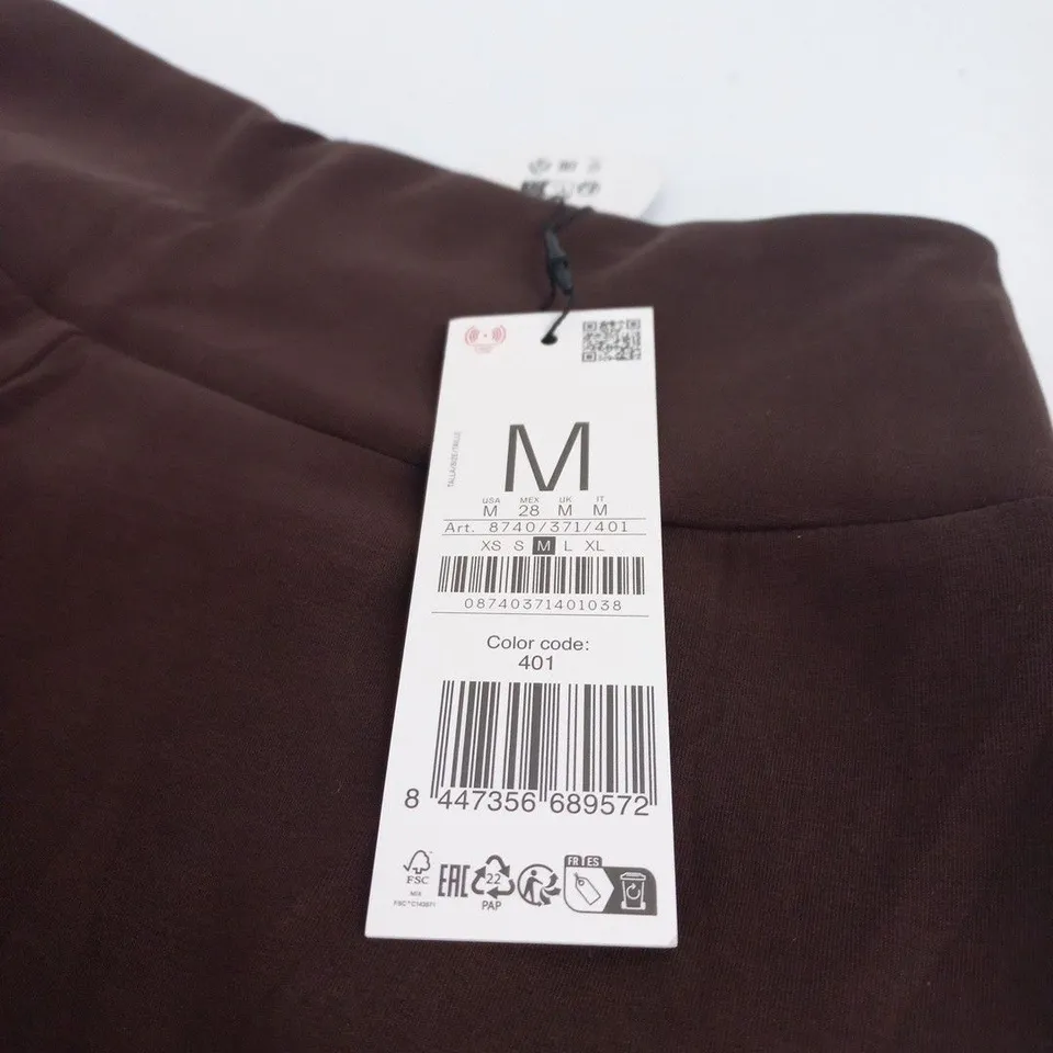 STRADIVARIUS CASUAL SPORT BROWN TROUSERS MEDIUM