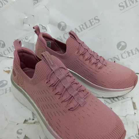 SKETCHERS MEMORY FOAM SLIP ON TRAINERS IN PINK - SIZE 4