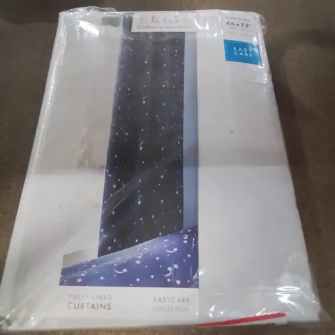 CATHERINE LANSFIELD KIDS HAPPY SPACE EASY CARE EYELET CURTAINS - 66X72INCH