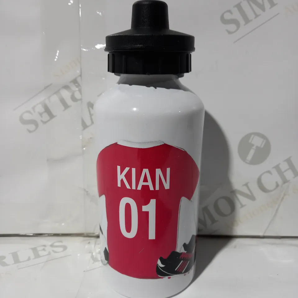 PERSONALISED FOOTBALL DRINKS BOTTLE RRP £15.99