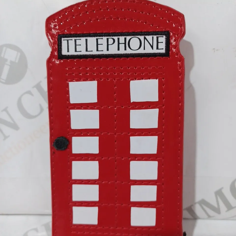 BOXED LULU GUINNESS TELEPHONE BOX PHONE HOLDER IN RED