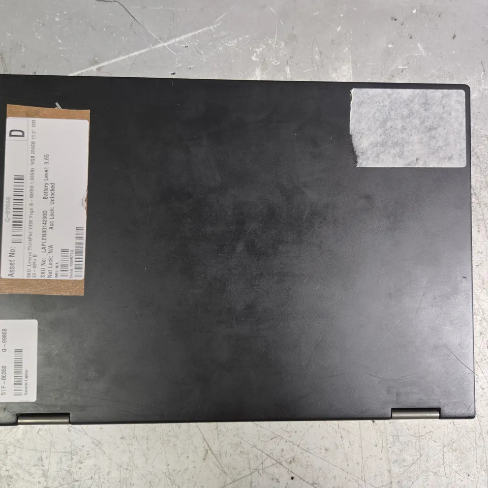 LENOVO THINKPAD X390 LAPTOP IN BLACK
