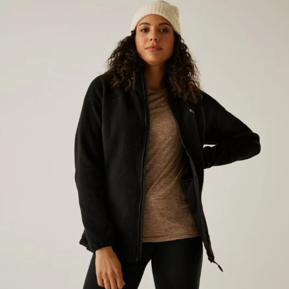 BRAND NEW REGATTA ELINN FLEECE IN MOROCCAN BLACK - UK 18