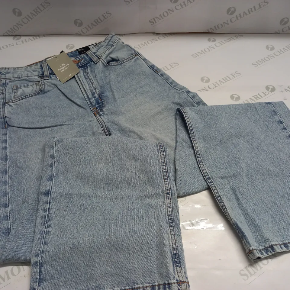 H&M WIDE HIGH WAIST JEANS - UK 6