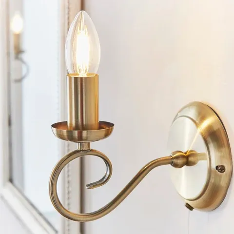 WEATHERFORD 1 LIGHT DIMMABLE CANDLE WALL LIGHT