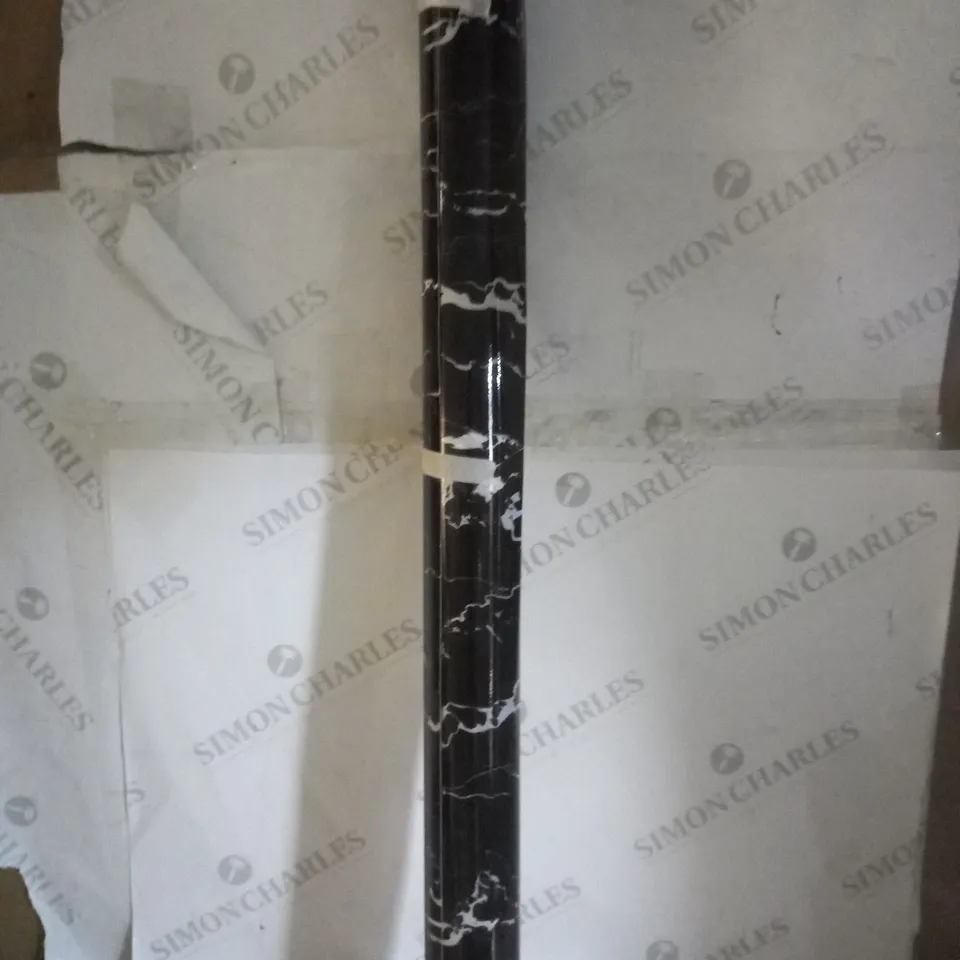 ROLL OF BLACK/WHITE MARBLE EFFECT VINYL WRAP