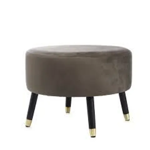 MY HOME STORIES FOOTSTOOL WITH GOLD TIPPED LEGS