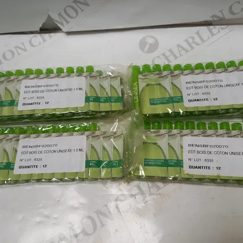 LOT OF APPROX 15 X 18ML BENETTON UNISEX EAU DE TOILETTE SPRAY SAMPLES