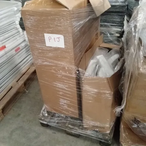 PALLET OF ASSORTED INCOMPLETE DESIGNER DINING CHAIR PARTS AND PIECES