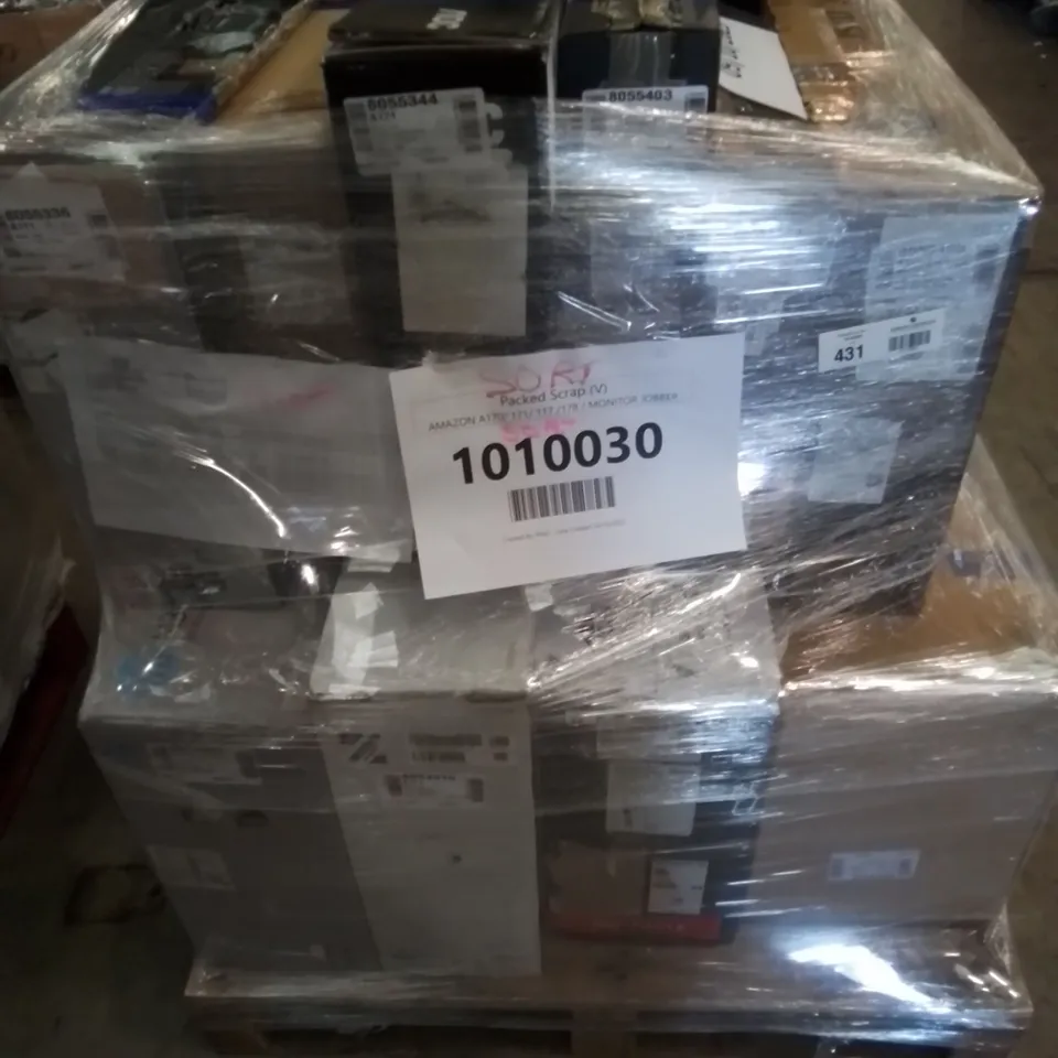 PALLET TO CONTAIN APPROXIMATELY 12 ASSORTED MONITORS. INCLUDES