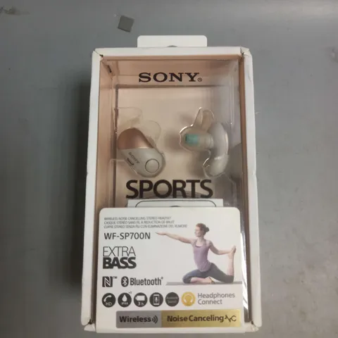 BOXED SONY SPORT WIRELESS NOISE CANCELLING EARBUDS IN ROSE