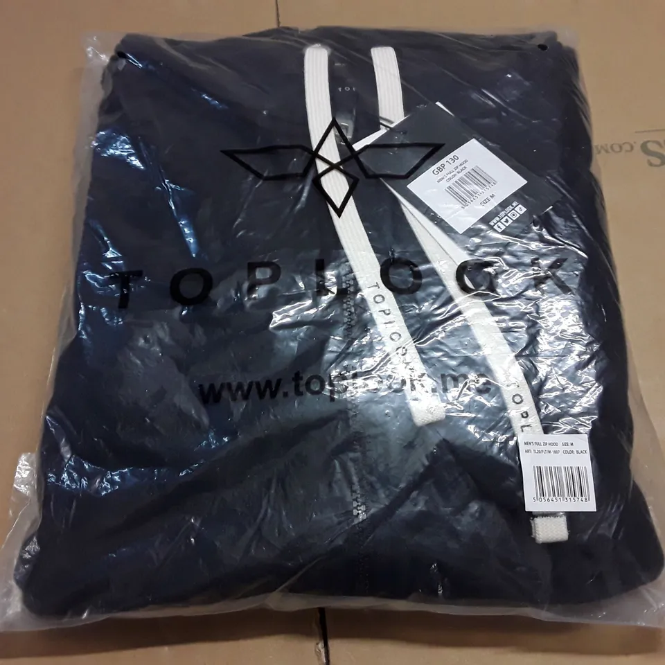 TOPLOOK MEN'S FULL ZIP HOODIE - M