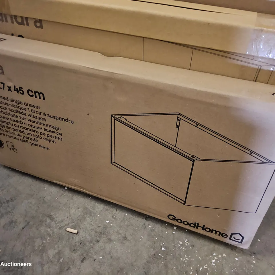BOXED AVELA WALL MO7NTED SINGLE DRAWER 60 × 31.7 × 45cm