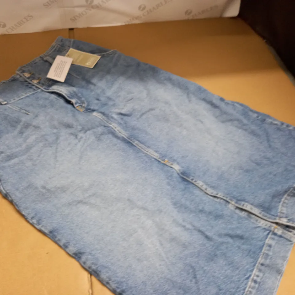 VERY LONG LINE DENIM SKIRT - 14