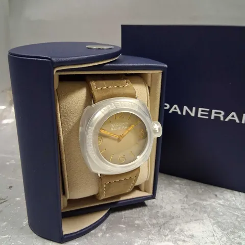 BOXED PANERAI RADIOMIR TRE GIORNI PAM01350 WRIST WATCH IN PRESENTATION CASE