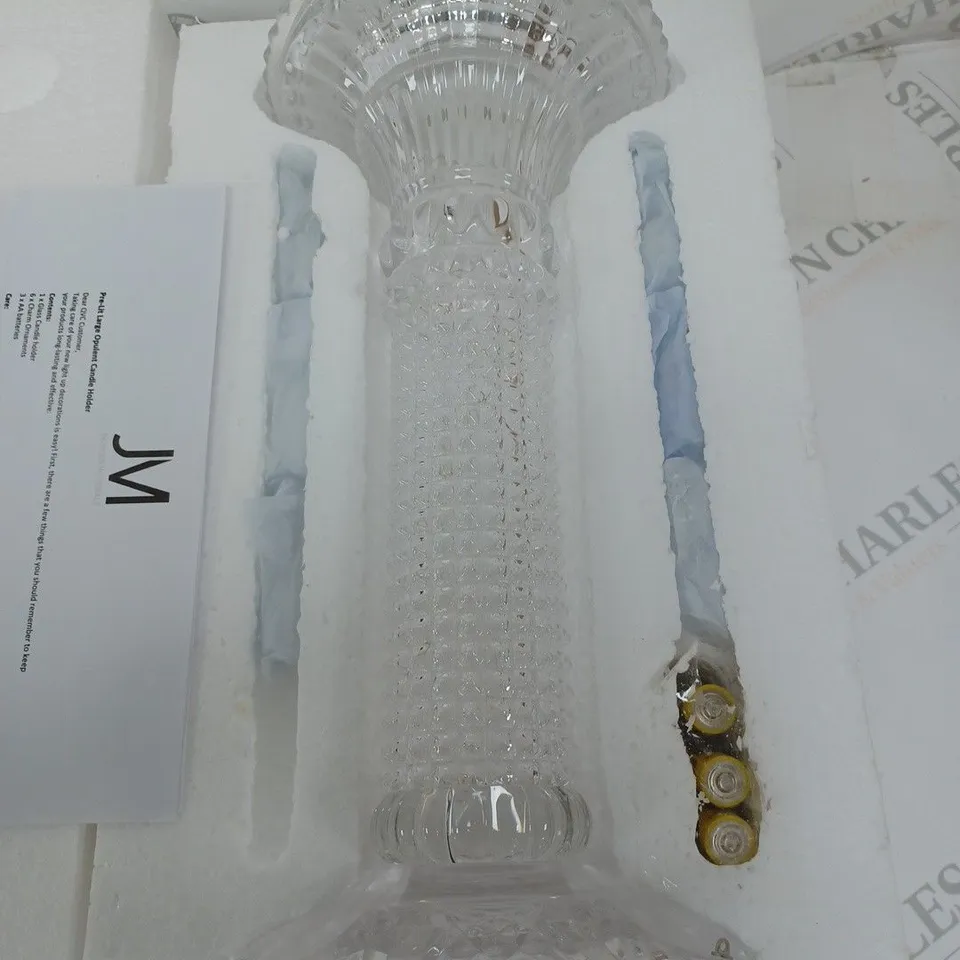JULIAN MACDONALD PRE LIT GLASS LIGHT