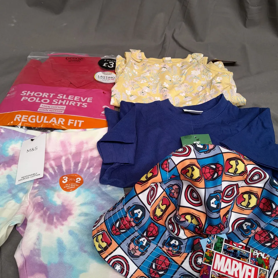 APPROXIMATELY 15 ASSORTED CHILDRENS CLOTHING PRODUCTS IN AGES RANGING FROM 5-10YRS