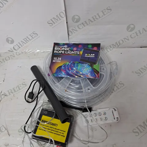 BOXED BELL & HOWELL DUAL POWER BIONIC ROPE LIGHTS - LED COLOUR CHANGING