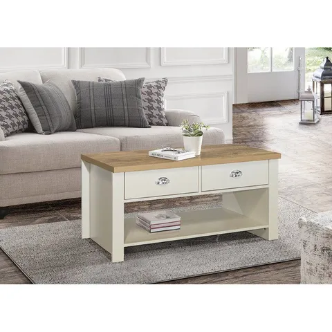 BOXED NAPANOCH SLED COFFEE TABLE WITH STORAGE