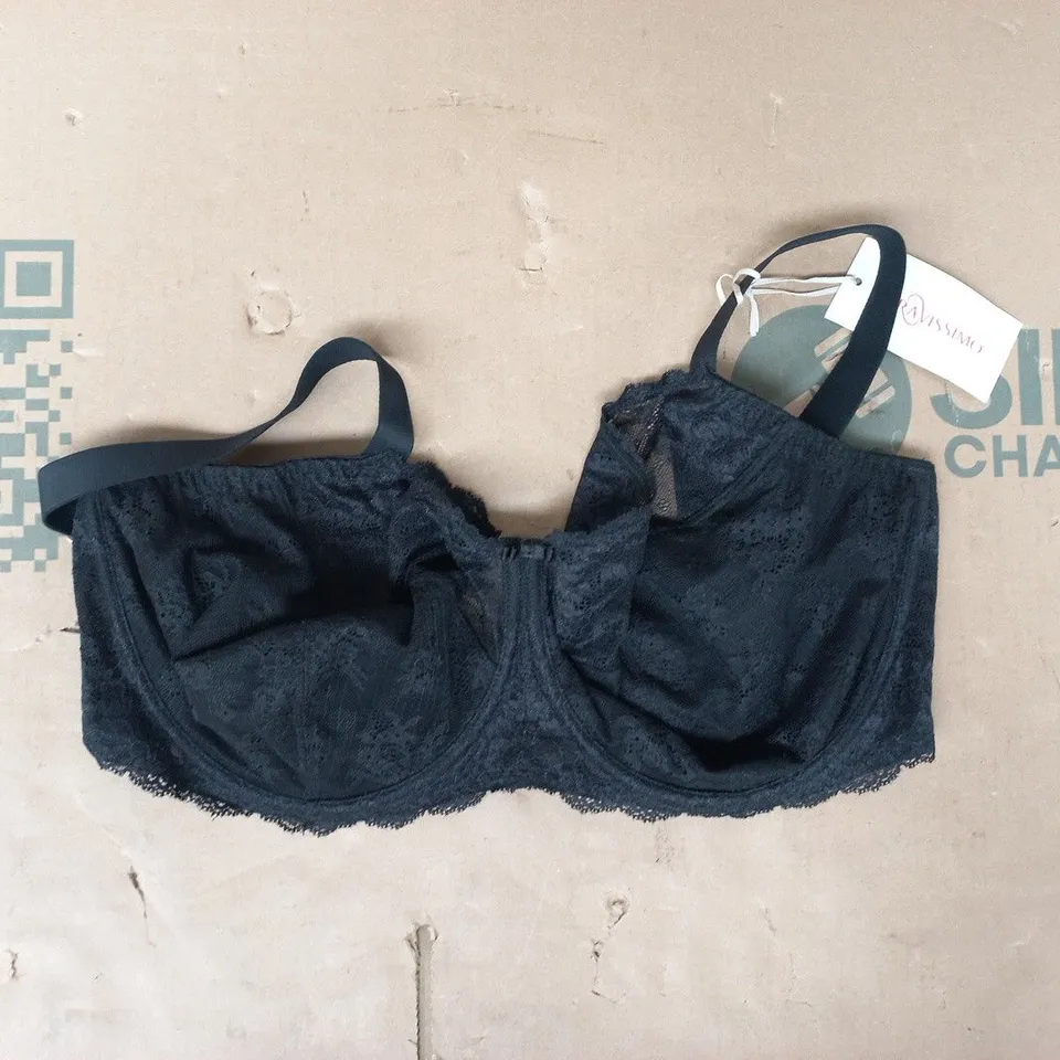 BRAVISSIMO LACEY BRA IN BLACK SIZE UK 34HH
