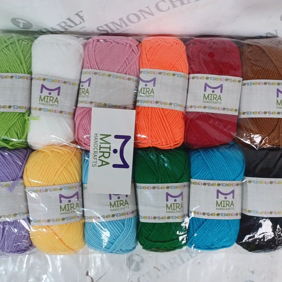 MIRA HANDCRAFTS PACK OF MULTICOLOURED KNITTING YARN