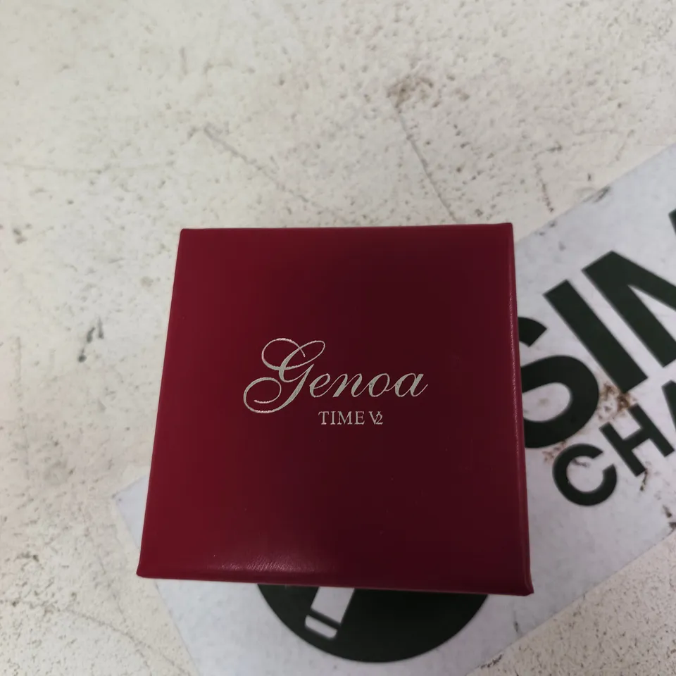 GENEVA ROSE GOLD-TONE LADIES' WRISTWATCH IN PINK PRESENTATION BOX