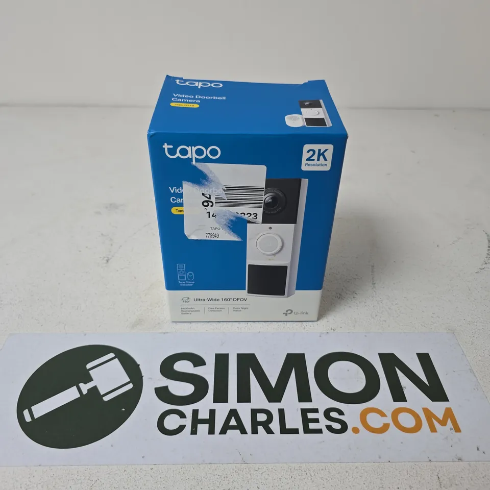 BOXED TAPO VIDEO DOORBELL CAMERA