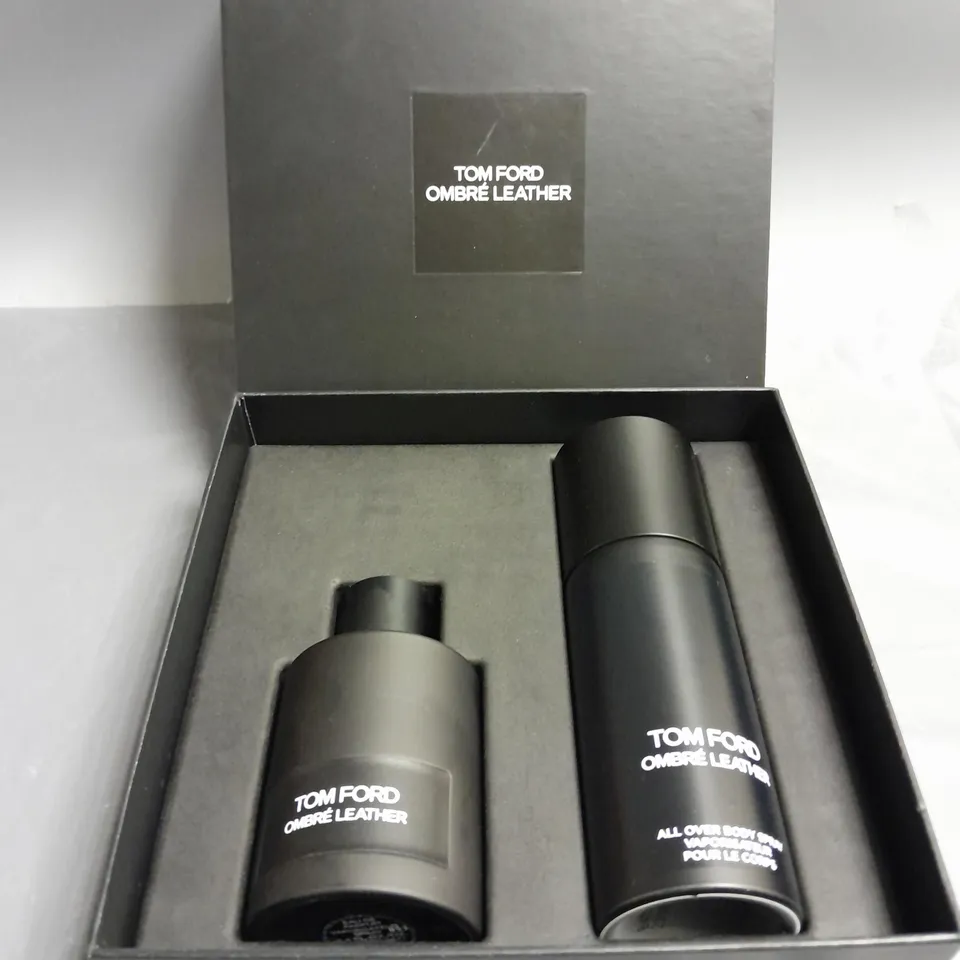 BOXED TOM FORD OMBRE LEATHER EAU DE PARFUM AND BODY SPRAY COLLECTION
