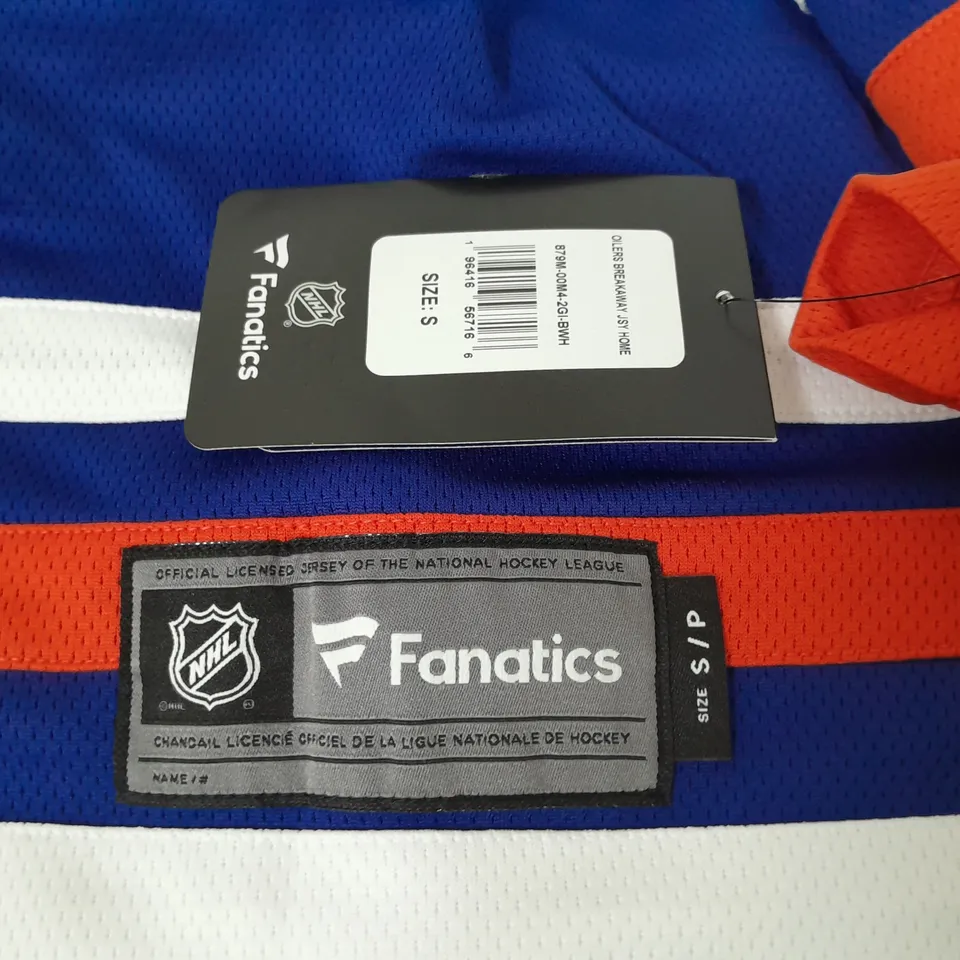 NHL OILERS BREAKAWAY HOME JERSEY - S