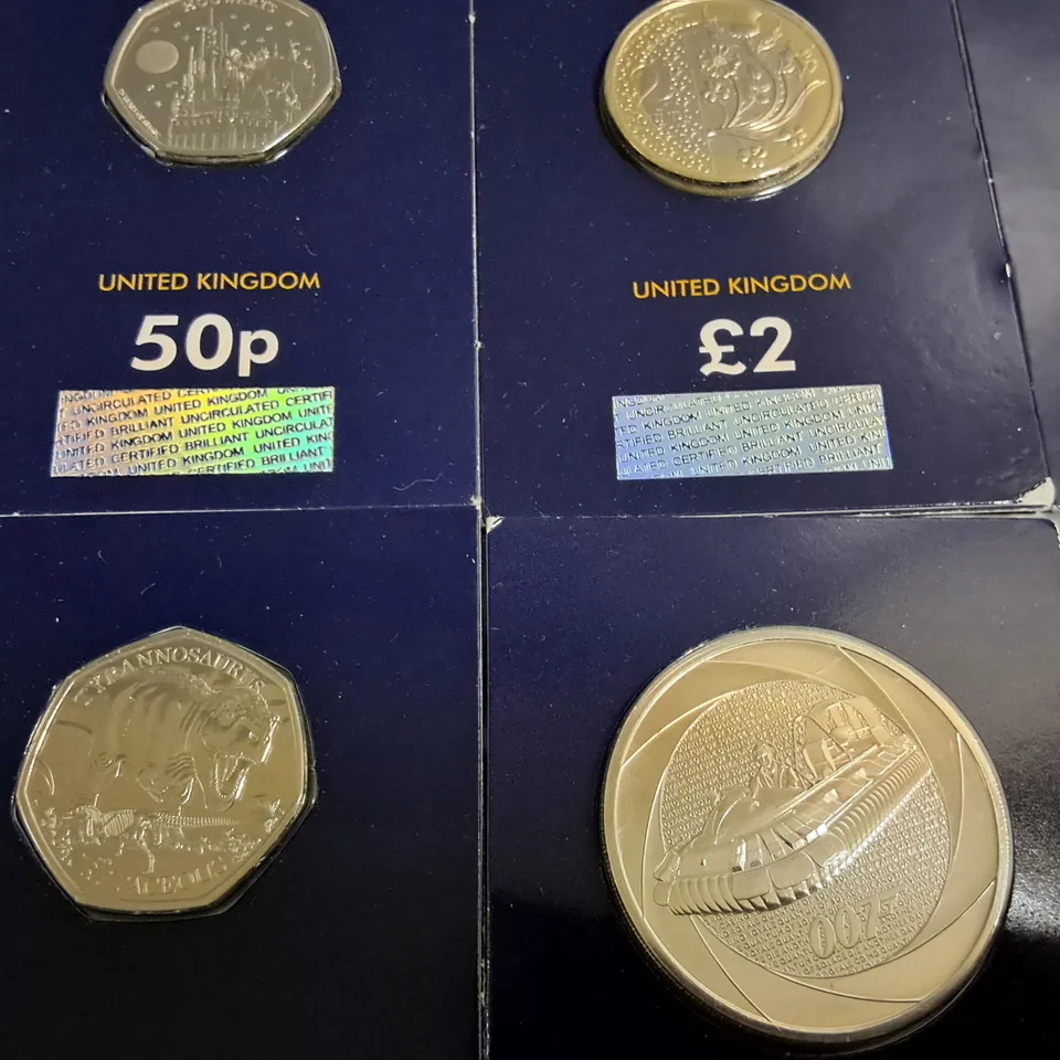 LOT OF 11 ASSORTED UK DENOMINATION COLLECTORS COINS FROM VARIOUS BRANDS