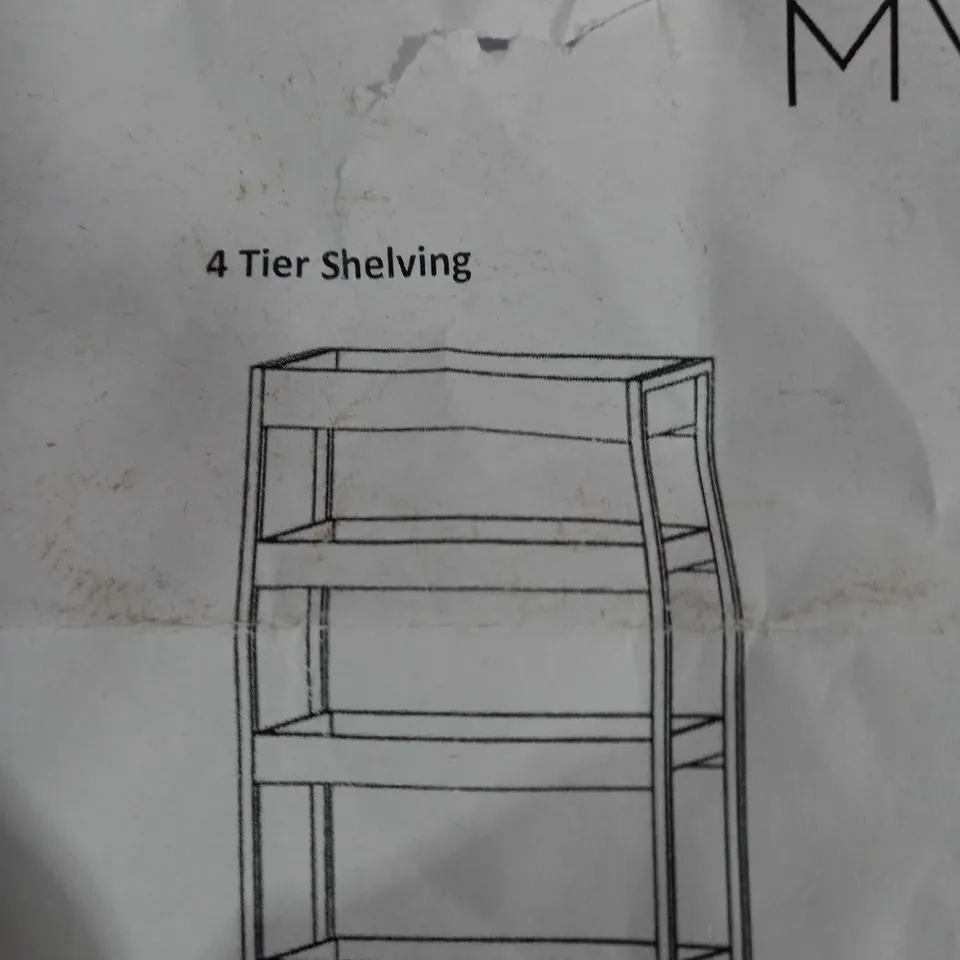 MY HOME STORIES 4 TIER SHELVING 