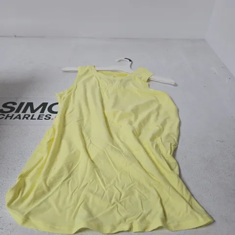 BOX OF APPROXIMATELY 12 X ALL IN MOTION VEST TOP - YELLOW - SIZE CHILDS S