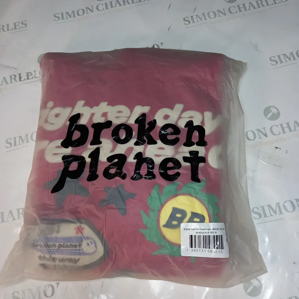 SEALED BROKEN PLANET BRIGHTER DAYS ARE AHEAD HOODIE SIZE M 